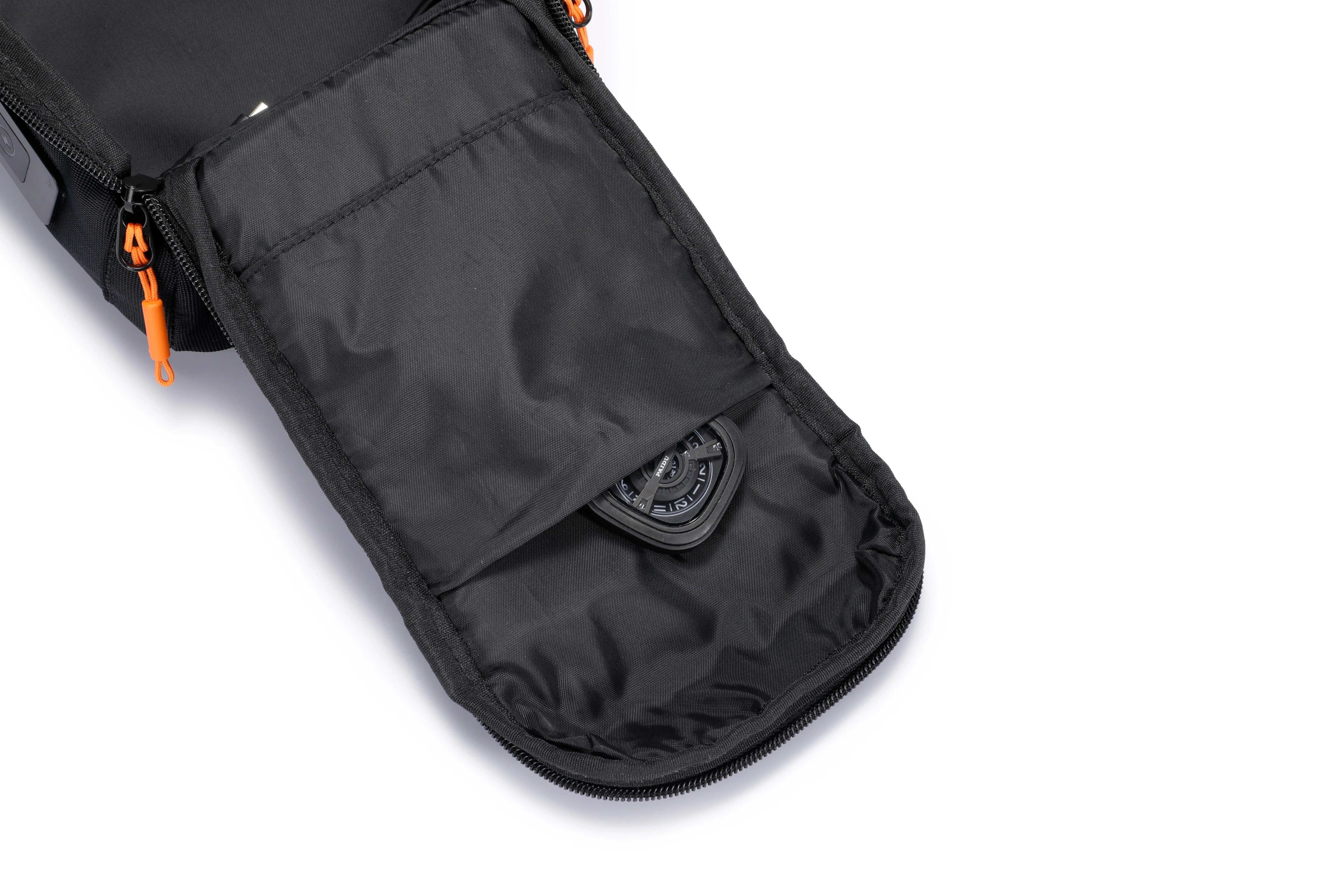 {PDX557} Porodo Gaming WaterResistant PU Side Bag with USB-C Port - Black
