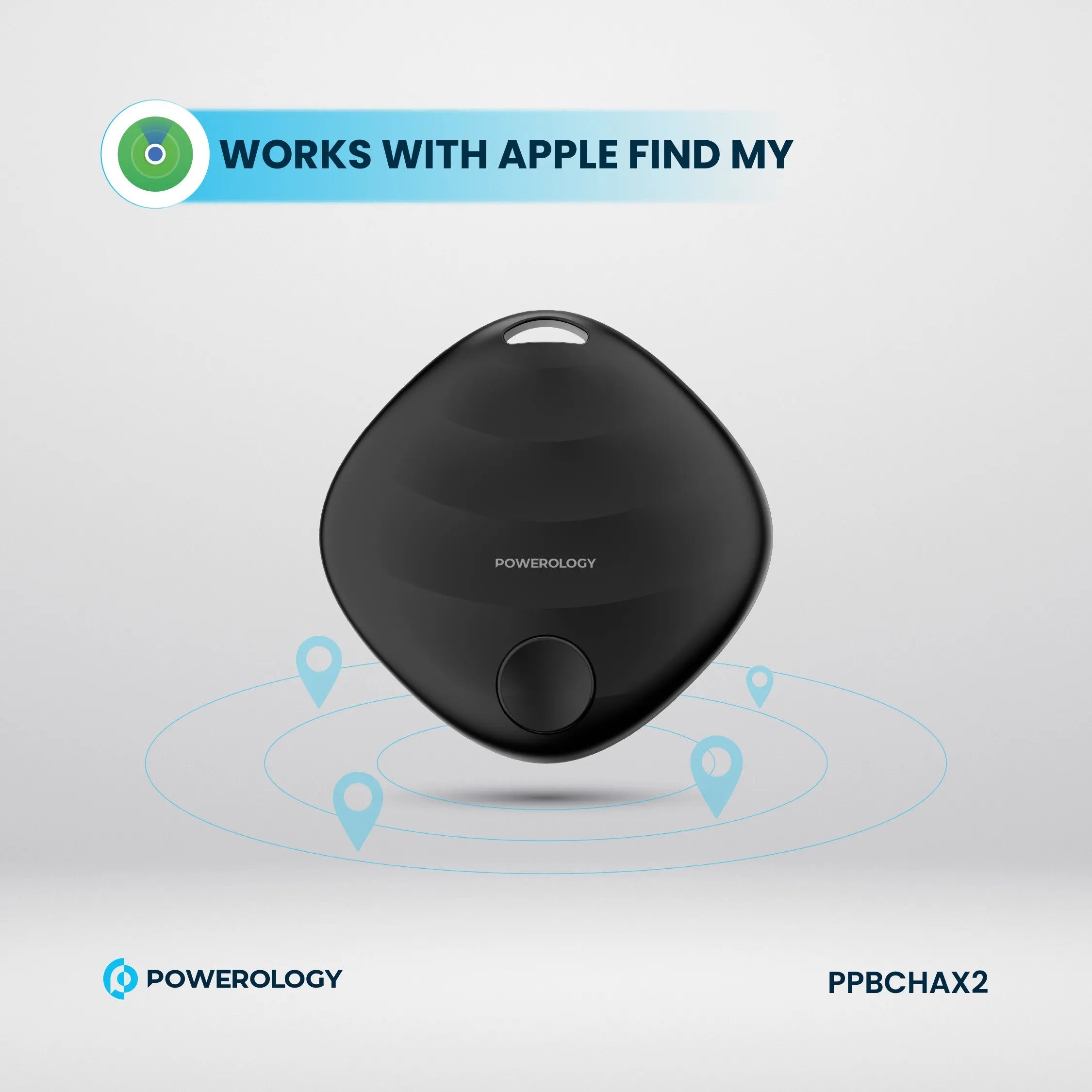 {PPBCHAX2} Powerology Smart Tag Accelerometer Built-in Speaker - Black
