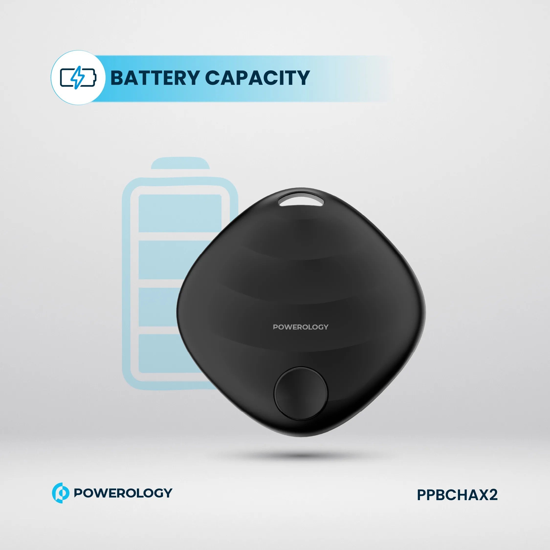 {PPBCHAX2} Powerology Smart Tag Accelerometer Built-in Speaker - Black