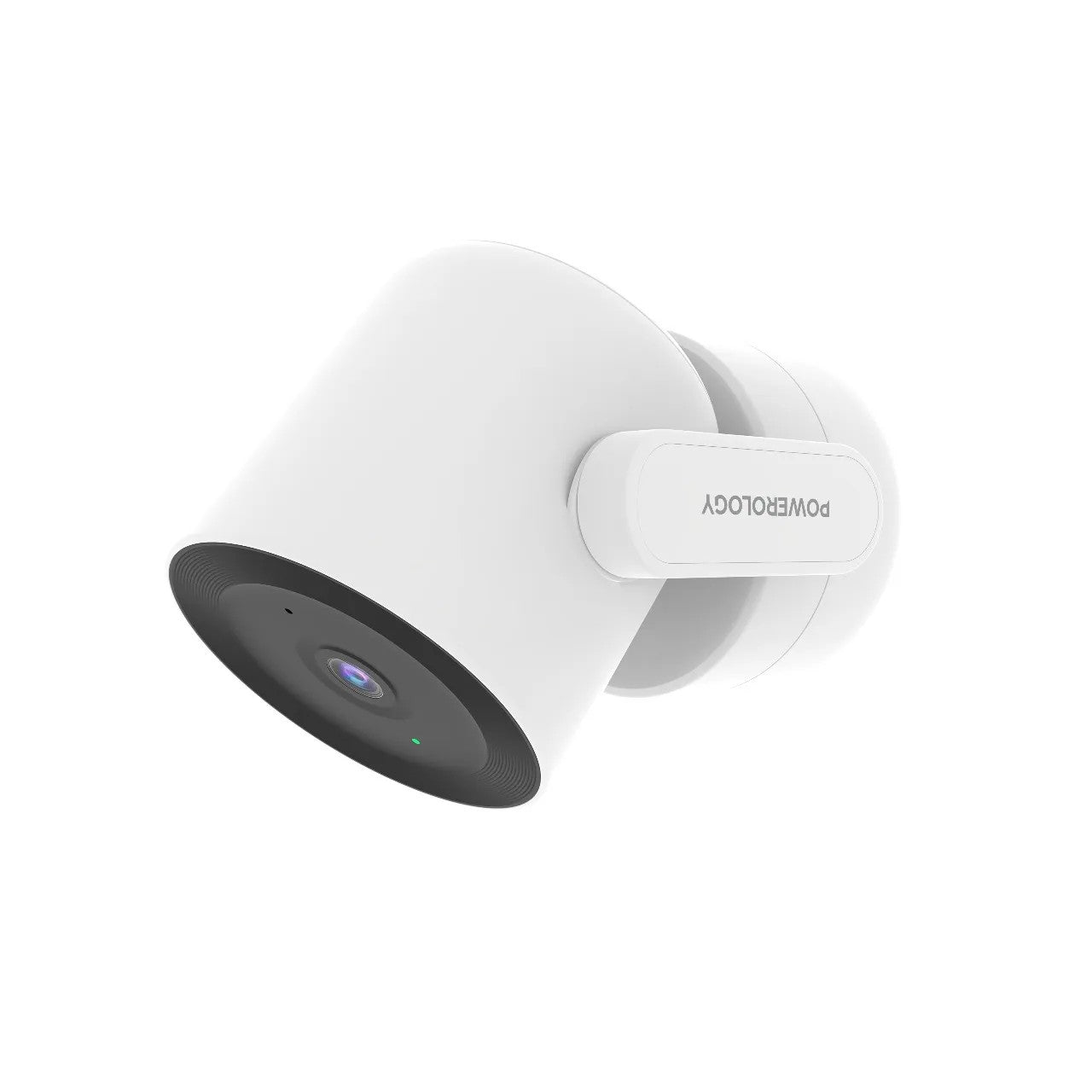 {PSM015} Powerology 4MP Indoor Camera BT 2.4Ghz/5Ghz Dual-Band WiFi 256GB - White