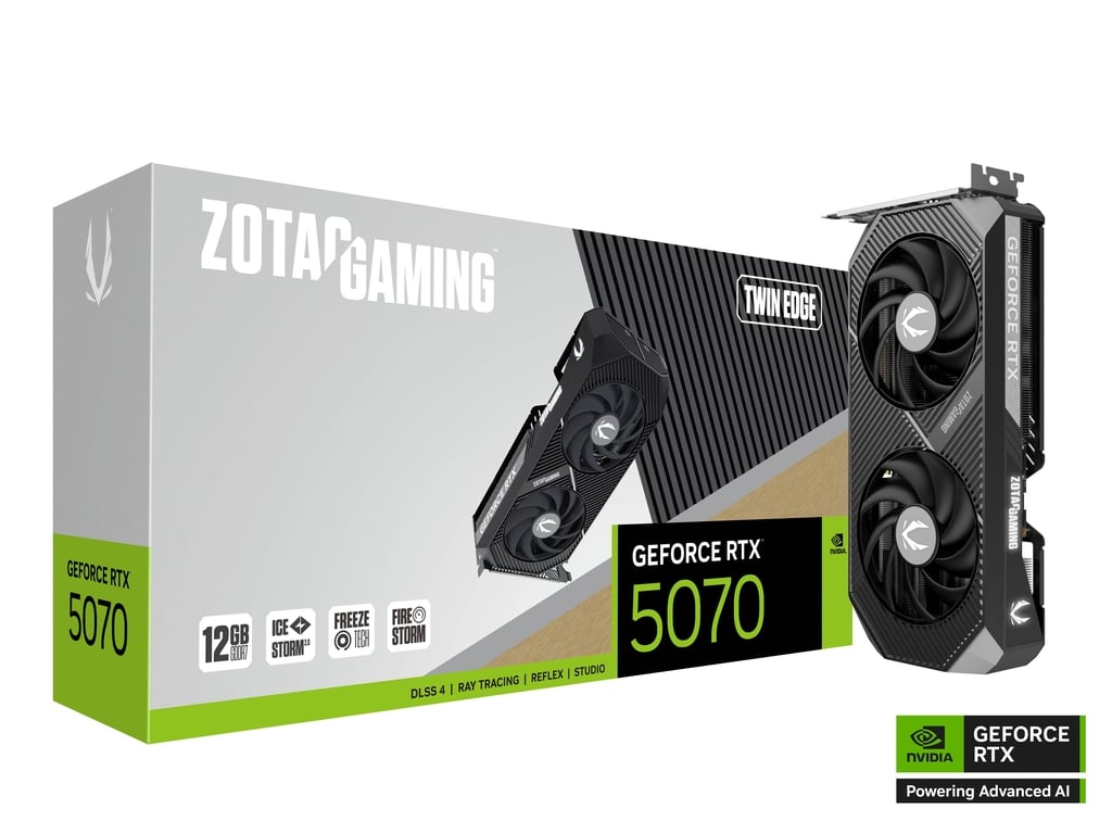 ZOTAC RTX5070 TWIN EDGE 12GB GDDR7 VGA | ZT- B50700E-10P